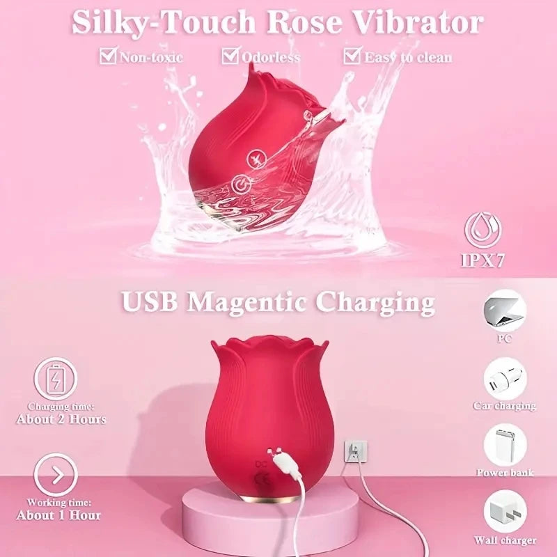 Orelis Femenizor Rose Clitoral Vibrator - 12 Sensations